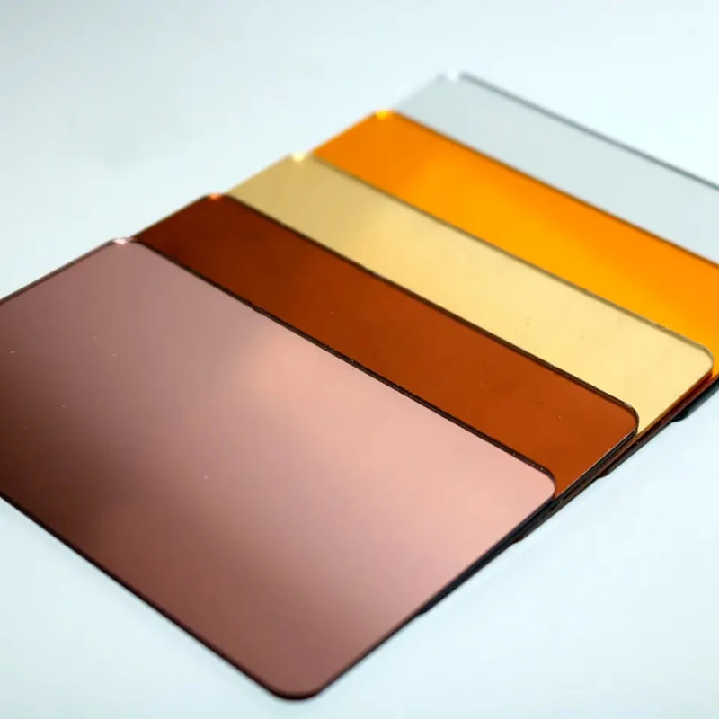 Free Sample Perspex Gold Mirror Acrylic Panel Colorful Glass Plastic Pmma Mirrored Acrylic Sheet