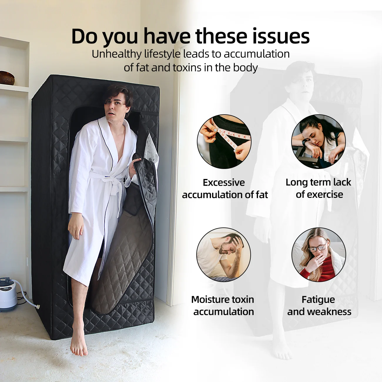 Foldable Portable Sauna Tent High Quality Outdoor Steam Tent Comfortable Spa Room