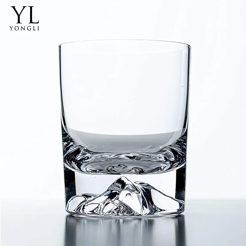 Japanese Style Mountain Thick Bottom Crystal whiskey glass Gift Set Shot Cocktail Whisky Wine Brandy Liquor whiskey glass