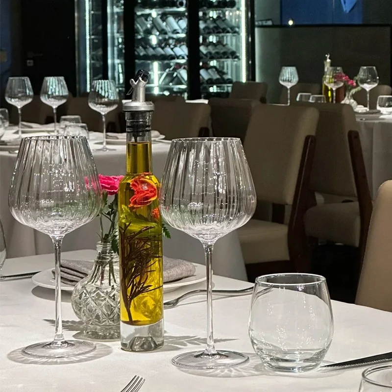 2024 Cocktail Beverage Champagne flutes Flute Wine decent creative glass wine glasses with decor restaurant glassware glasses