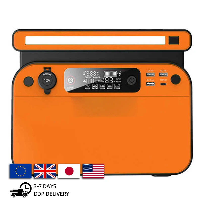 Wireless 500W 600W Solar Portable Power Station 110V/220V AC Portable Engergy with USB Lithium Battery Solar Generator