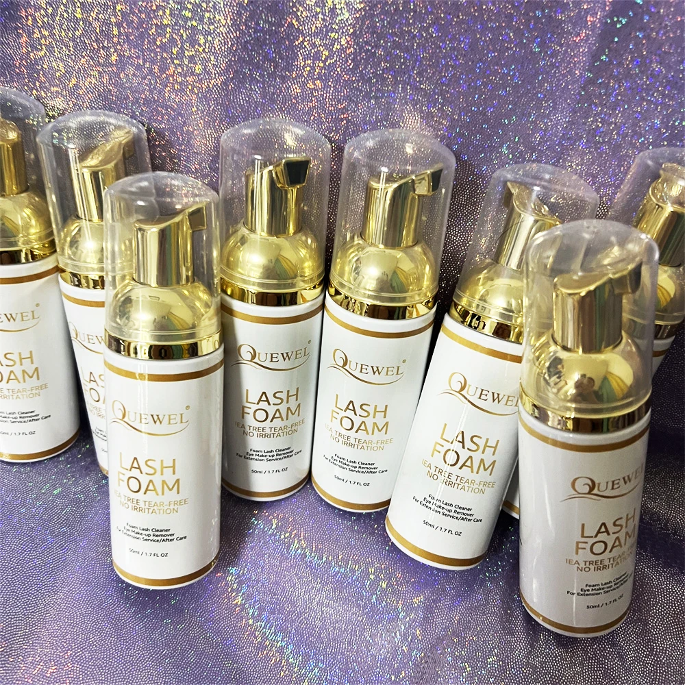 Organic and 100% natural Personalized foam lash cleaner wash false eyelash cleanser custom lash shampoo oil free lashes shampoo