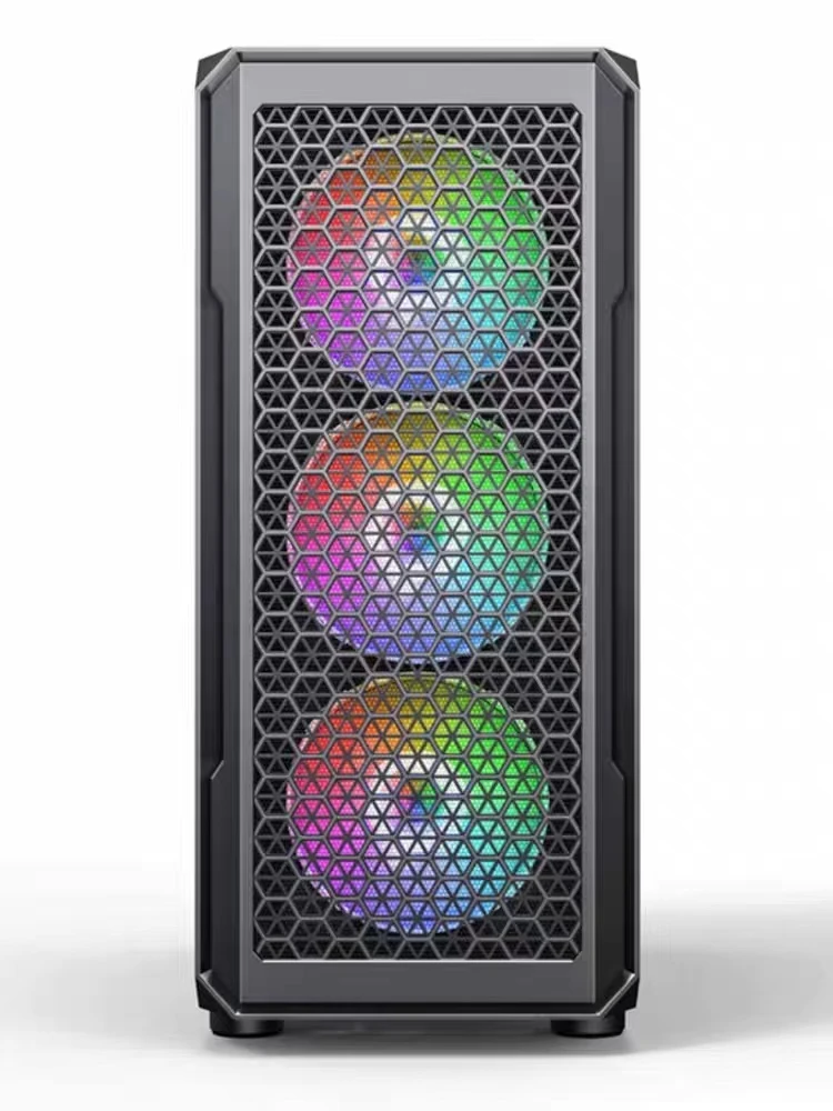 Atx Itx Micro PC Cabinet Desktop Computer Gaming Case With usb3.0+audio & tempered glass computer cases & towers with RGB fans