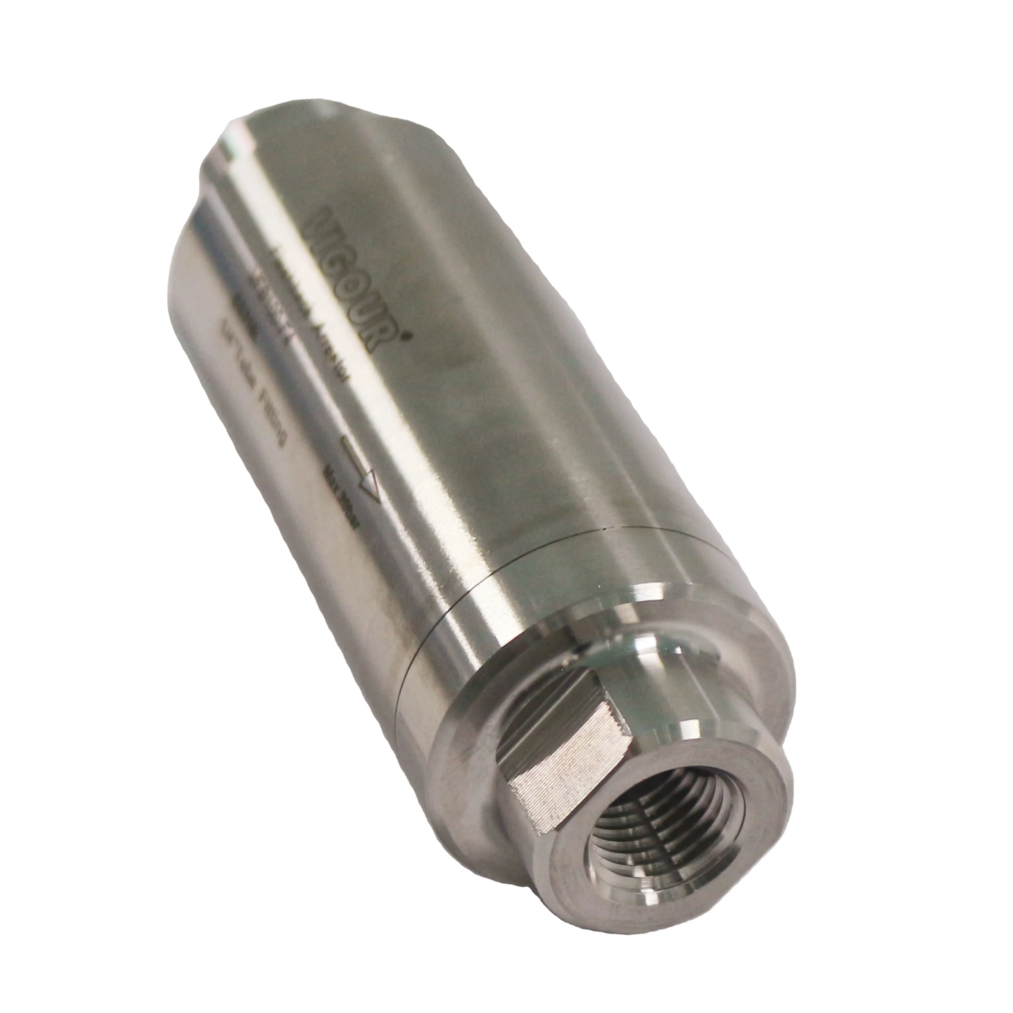 standard with NPT or tube fitting inlet and outlet connections make make it easy to adapt in various applications arrestors