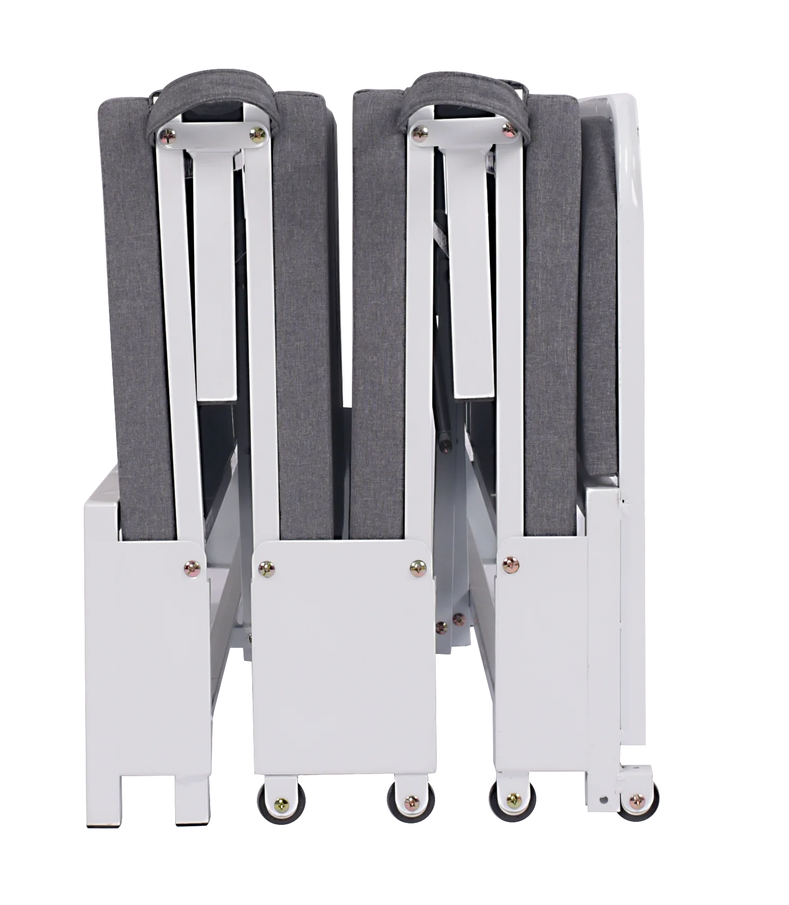 Source Factory High Quality Four- Fold Metal Wooden Cabinet Classroom Lunch Break Bed Sponge Bed for School Office Dormitory