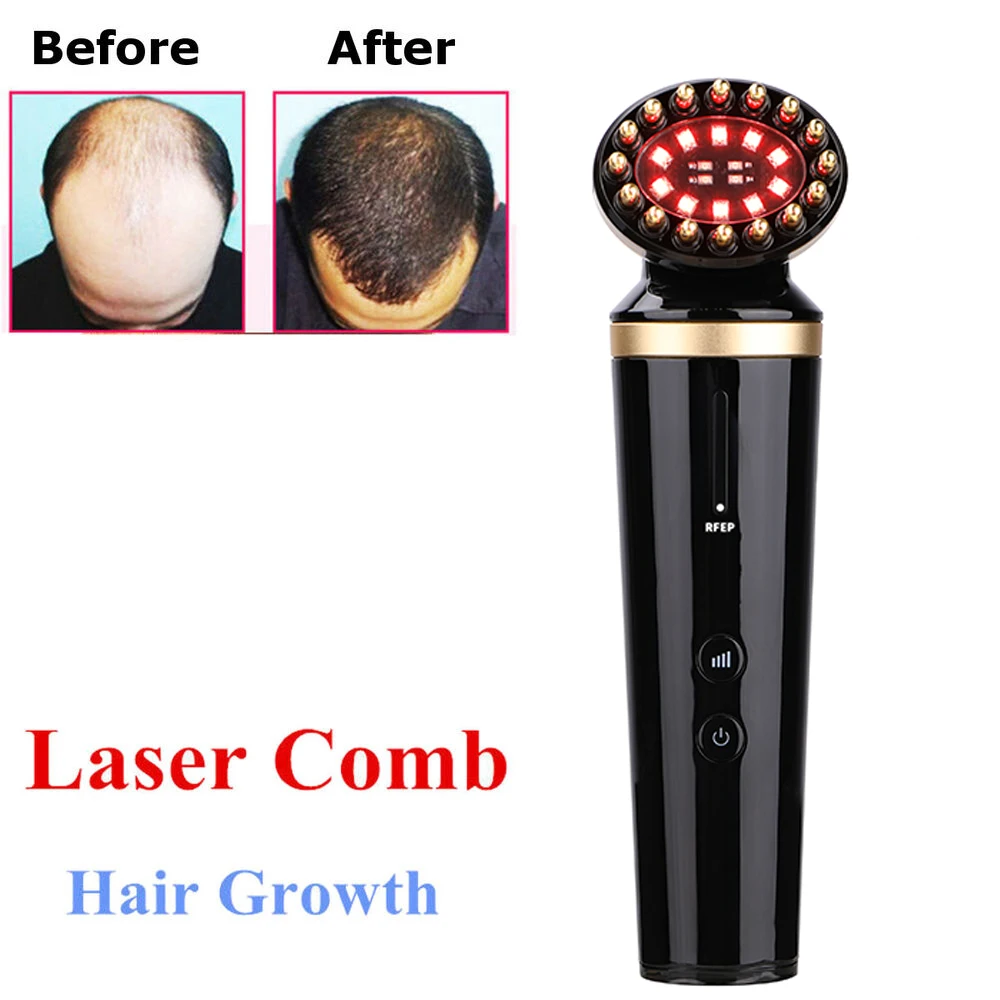 Electric Anti-Hair Loss Treatment Red Light Anti Loss Therapy Regrowth Rf Laser Hair Comb