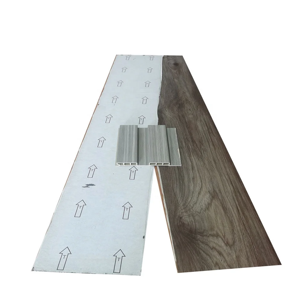 Wood Grain 152.4mm*914.4mm Self-Adhesive Vinyl Plank Flooring Decorative 1.8mm Thickness Plastic Flooring Tiles