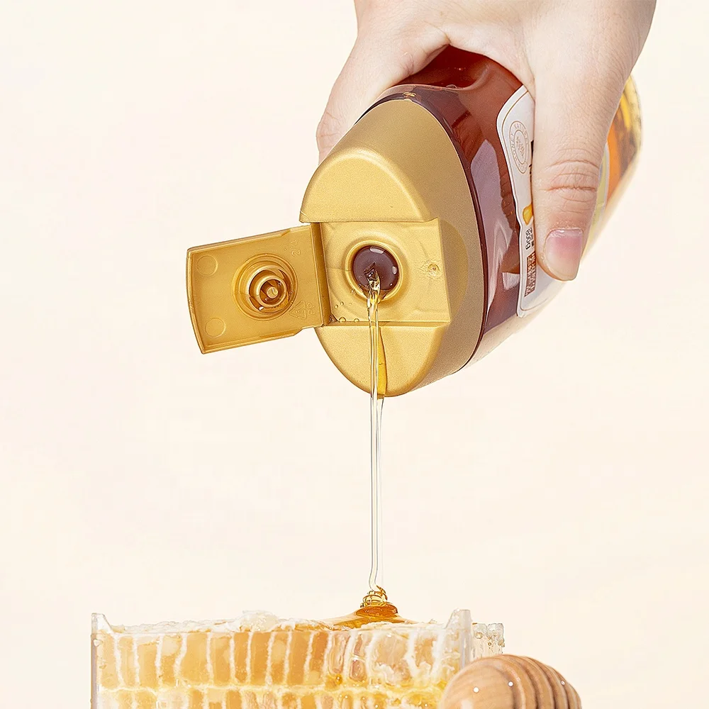 Wholesale plastic transparent honey squeeze bottles plastic bottles for honey packaging honey bottle packaging