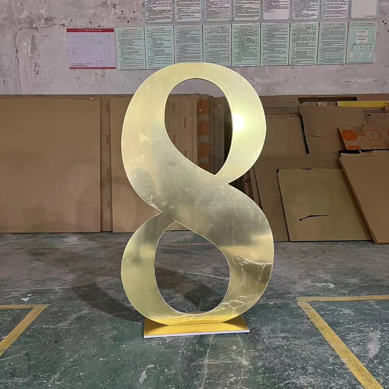 Birthday Gold Acrylic Numbers Backdrop House Number 3d Large Big  Acrylic Letters For parties Wedding