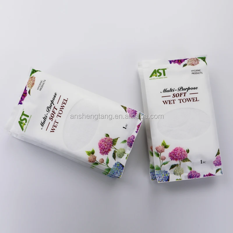 Factory OEM Hot sale single package cheap custom design disposable wet towel