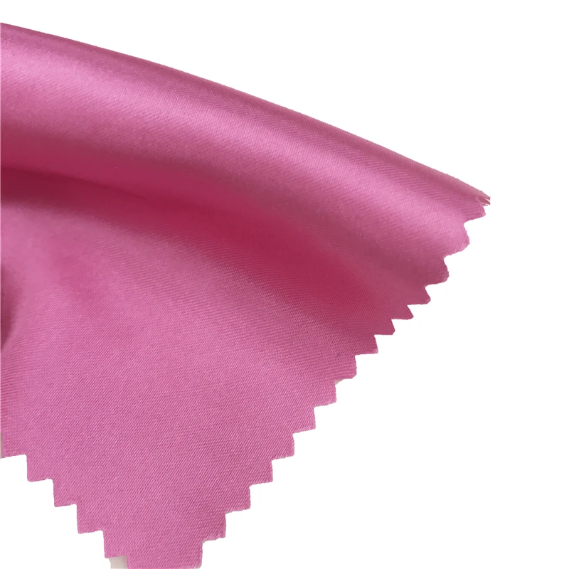 100% twisted polyester bridal matte satin fabric