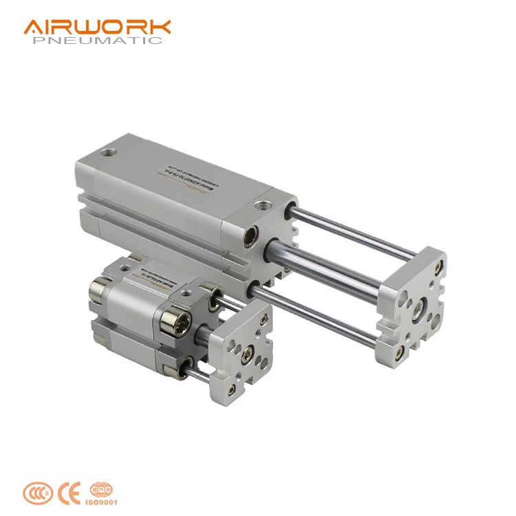 ADNG double-acting compact pneumatic cylinder with guide rod for cnc