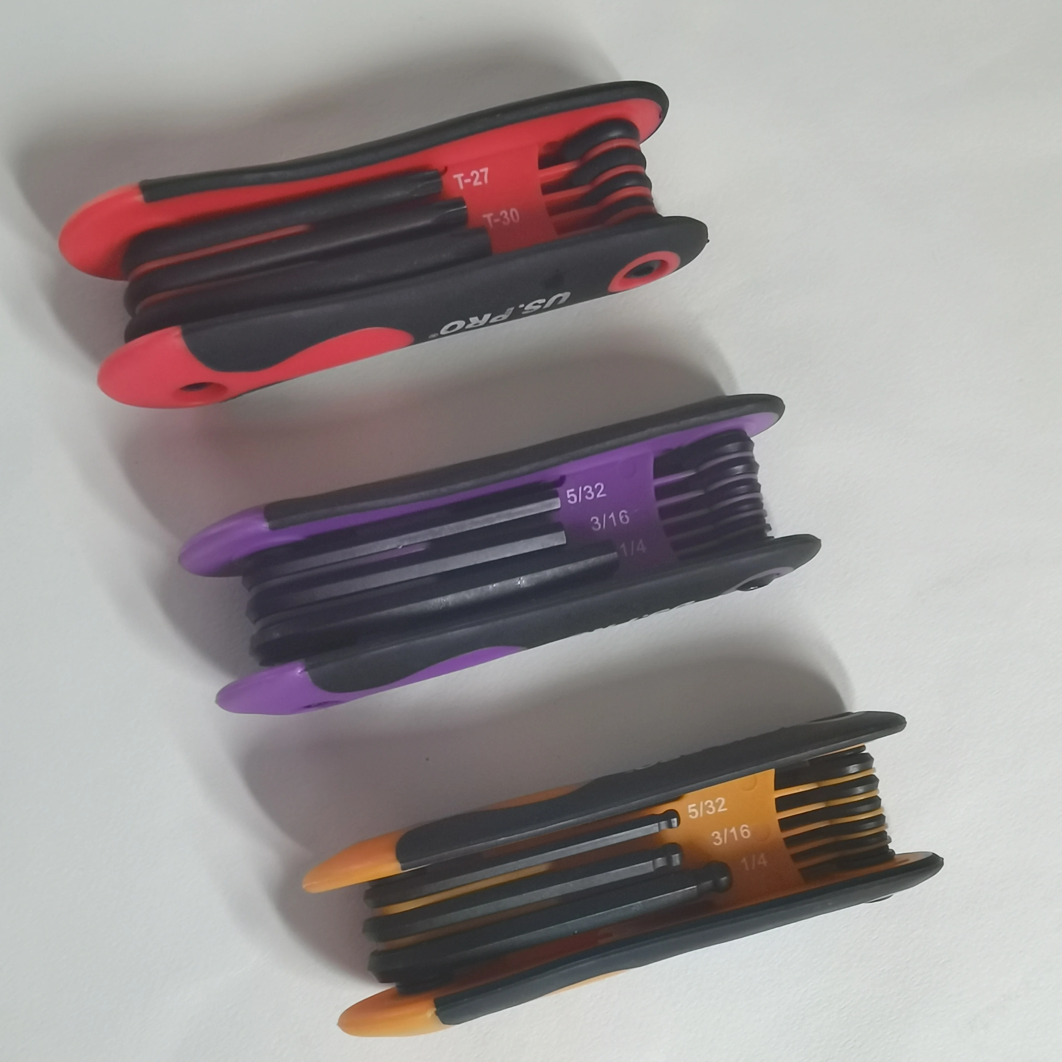 Factory Colorful Bicycle Repair Tool Custom Allen Wrench Set