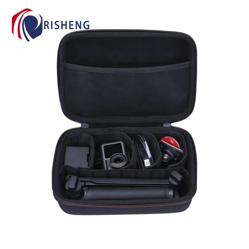Custom Portable Travel Shockproof Hard Zipper Bag Carrying EVA Case for GoPro Hero Series or DJI Osmo Action 2 3 Camera