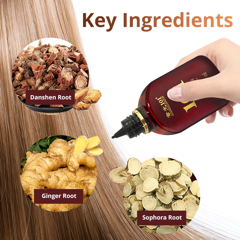 Professional 101B Herbal Extract Serum for Hair Loss Treatment for Damaged Hair Unisex for Adults