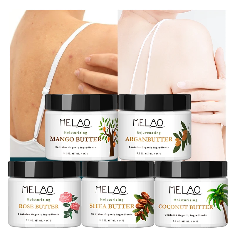 Private Label Pure Natural Whipped Butter Organic Raw Bulk Coconut Lotion Unrefined Cold-Pressed Body Skin Care Shea Butter