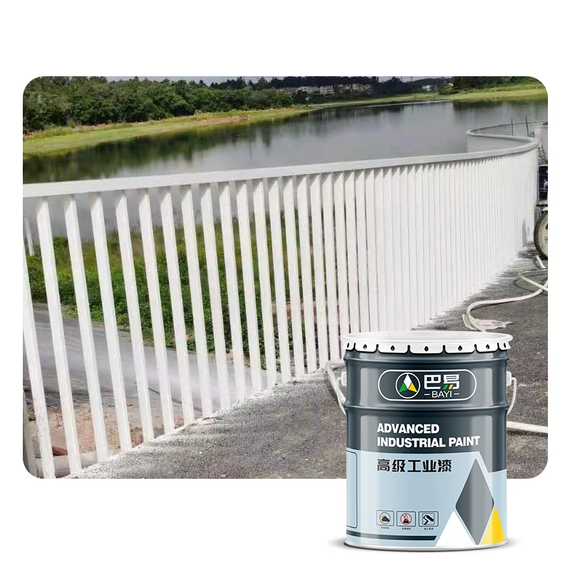 High gloss aliphatic polyurethane topcoat steel structure paint protection metal anti-corrosion anti-rust coating