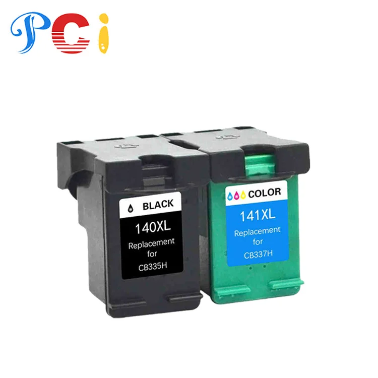 PCI 140 XL 141 XL 140XL 141XL Color Remanufactured  Ink Cartridge CB336HE CB338HE for HP140 Deskjet D4263 Photosmart C4283