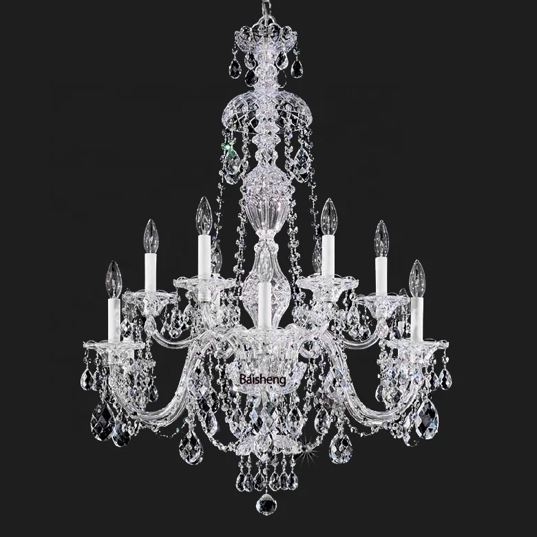 65 heads 4 tiers 160cm big large hotel crystal maria theresa chandelier bohemia lustre lights candelabra lampadari cristal lamp