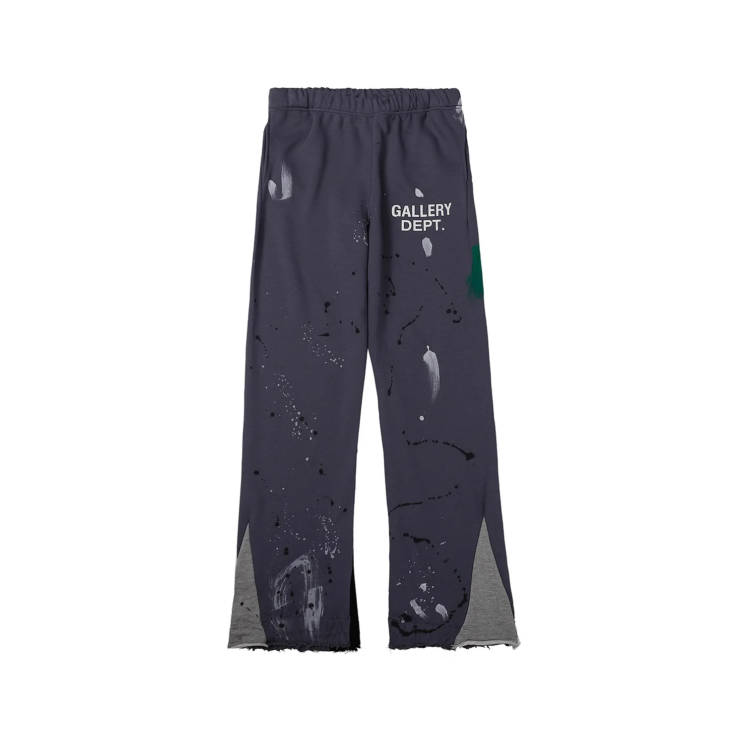 casual trousers Hand painted speckled stitching high street hand ink flare sweat pants men and women gallery dept pants
