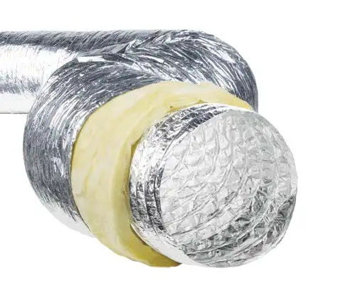 
Greenhouses Aluminium Insulated Flexible Air Ducting Foil Exhaust Duct HVAC Fitting Air Condition Ducting 