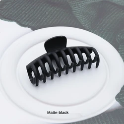 Amazon Hot sale 11cm large size Claw Hair Clips acrylic Non Slip grips matte plastic claw