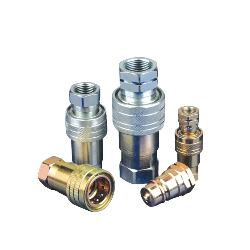 Stainless Steel High Pressure Flat Face Hydraulic Hose Fittings with Quick Coupler for Industrial Applications