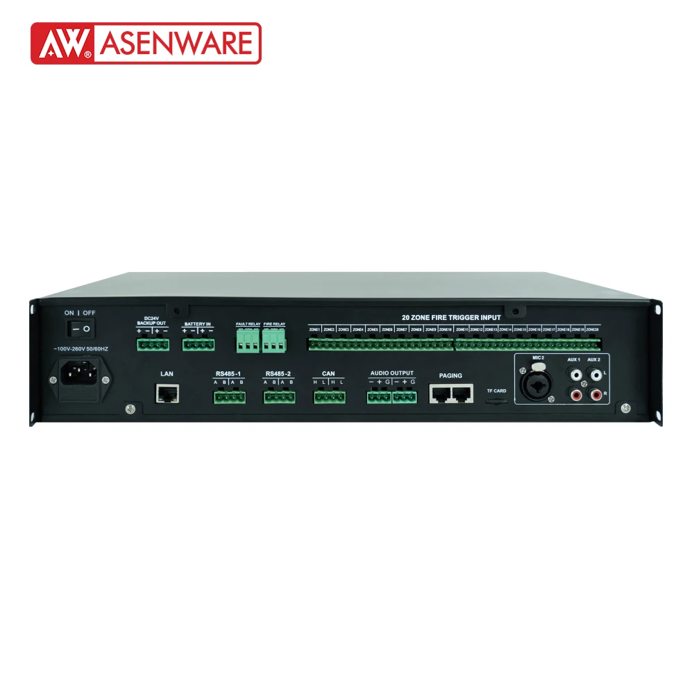 good Emergency Voice Annunciation System Voice Alarm  Controller with Paging priority setting