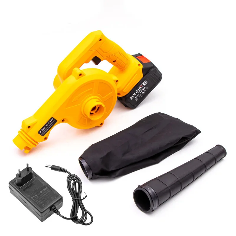 Electric Battery 21v Power Small Blower Dust Machine Blade Gardening Tools Leaf Left Hand Control Garden