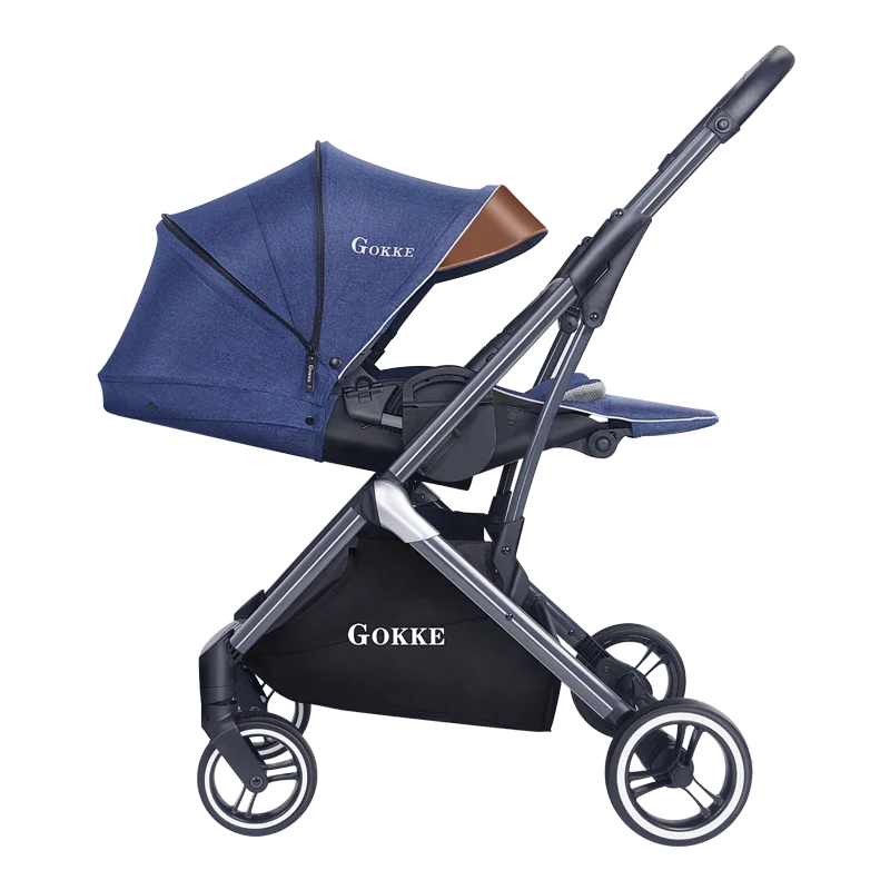 Экологически чистая большая Складная легкая детская коляска из полиуретана