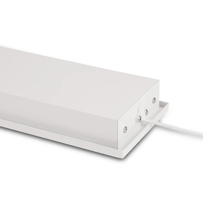 Europe Lighting Project Hanging Panel Light 600X600 30x90cm 195x1200 180x1500 DALI Dimmable Custom LED Panel Light with Sensor