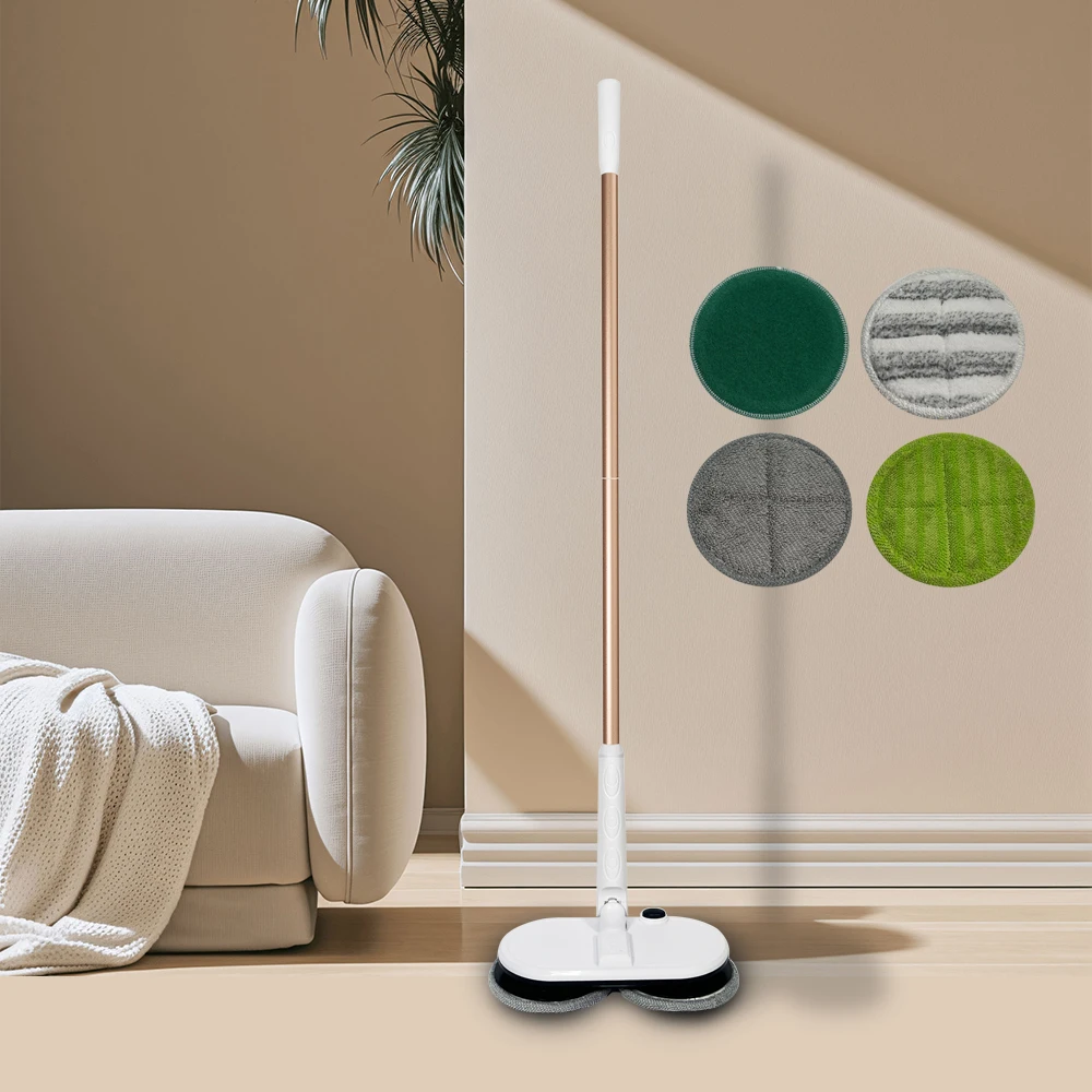 Household Rechargeable Cordless for floor cleaning super fiber mop head Mopping Cleaner Machine electric mop