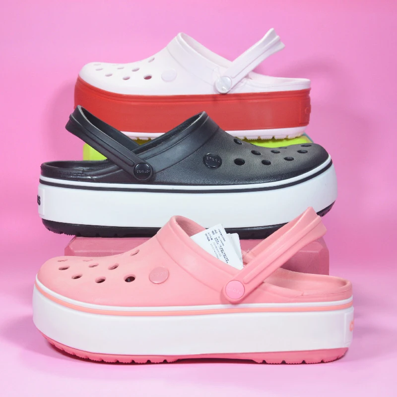 Women Hole Shoes Summer Slippers Indoor Outdoor Baotou Slippers Breathable Non-slip Garden Beach Leisure Shoes Fashion FlipFlops