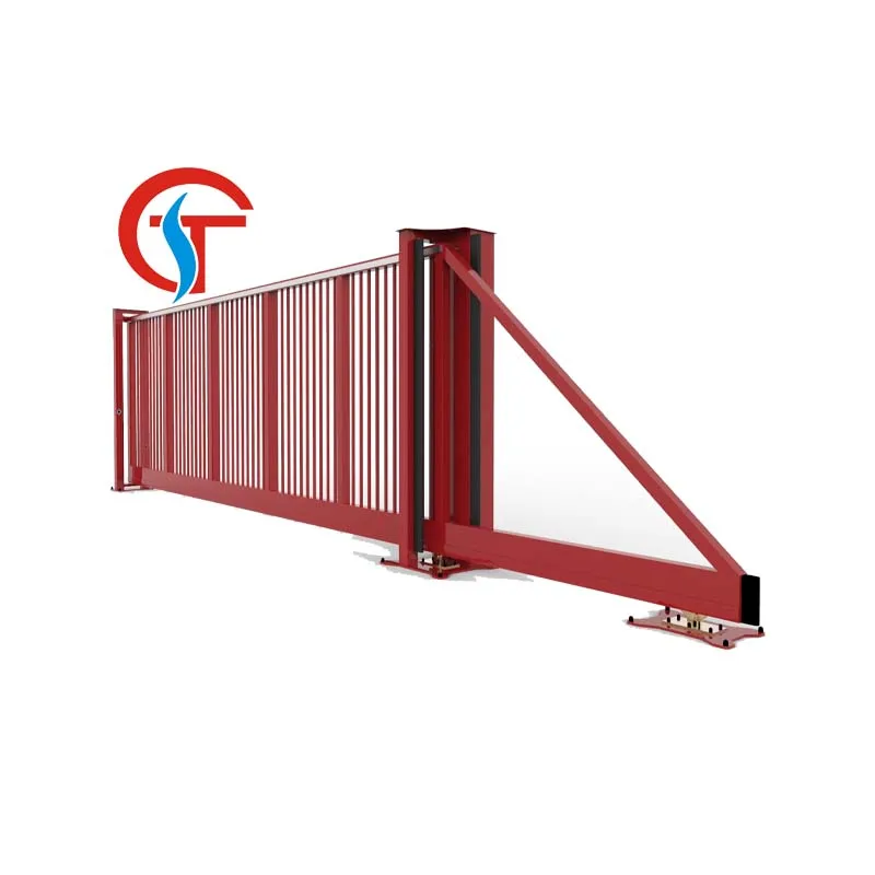 Aluminum Outdoor Sliding Gate Design Aluminum Front Driveway Gates Entrance Gate For Industrial Zone