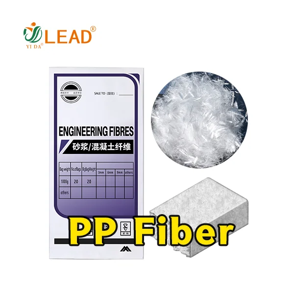 Polypropylene fiber PP fiber use for concrete and cement based mortar provide crack resistance performance
