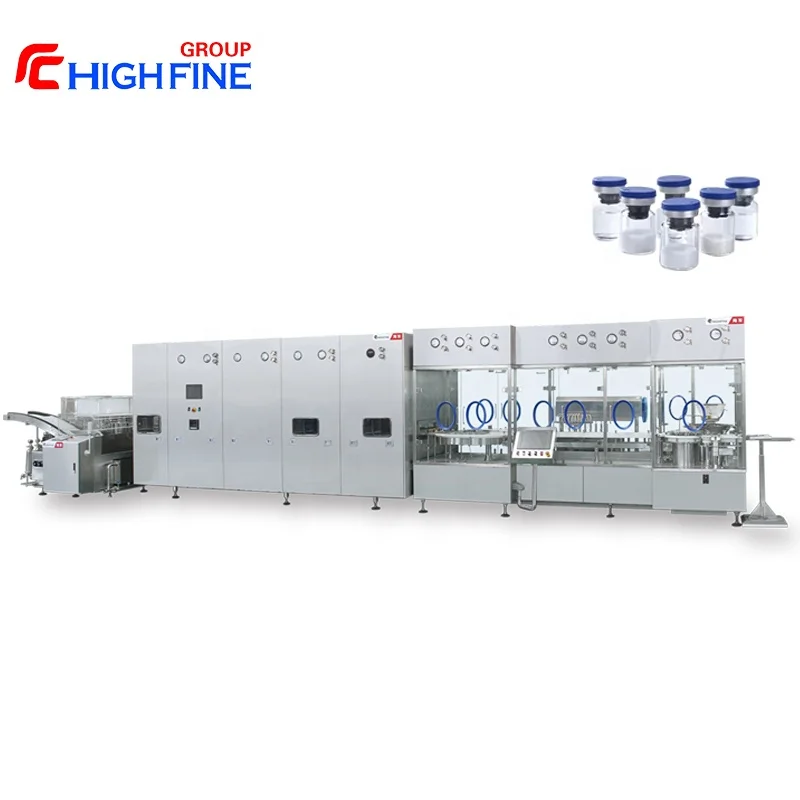 HIGHFINE Injection Vial Filling Line for Pharmaceutical Industry or Cosmetic