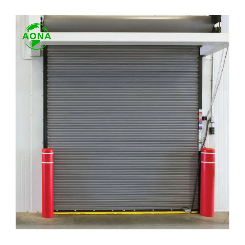 Warehouse Double Layer Plates Fire Rated Coiling Doors