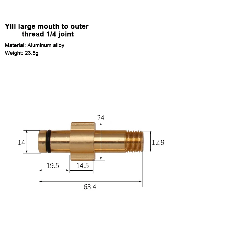 Car  Foam Wash Adapter  High Pressure  Foam Gun Nozzle accessory