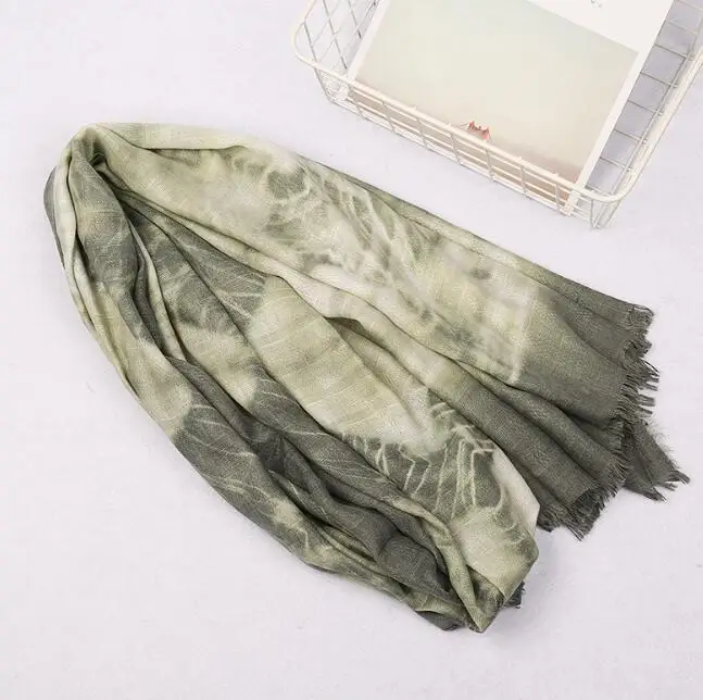 Fashion women viscose tie dye scarf