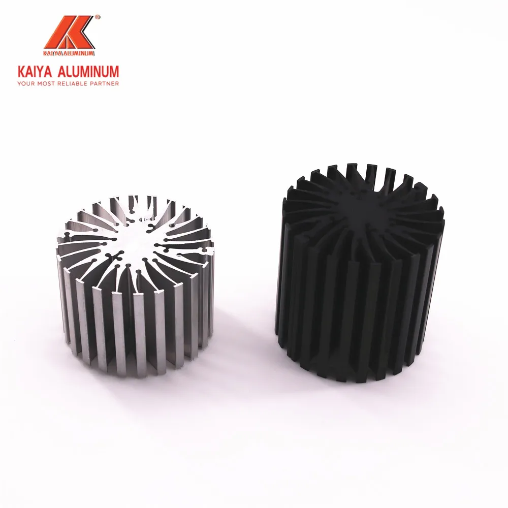 Прямая поставка с фабрики RTS светодиодный профиль Высокая мощность круглая форма алюминиевый сплав электронный радиатор охлаждение в наличии радиатор