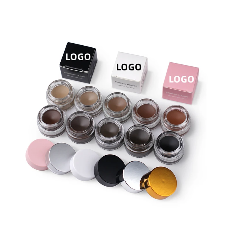 OEM Eyebrow Pomade Multi Color Waterproof Eye Brow Pomade Wax Long Lasting Pomade Gel for brows