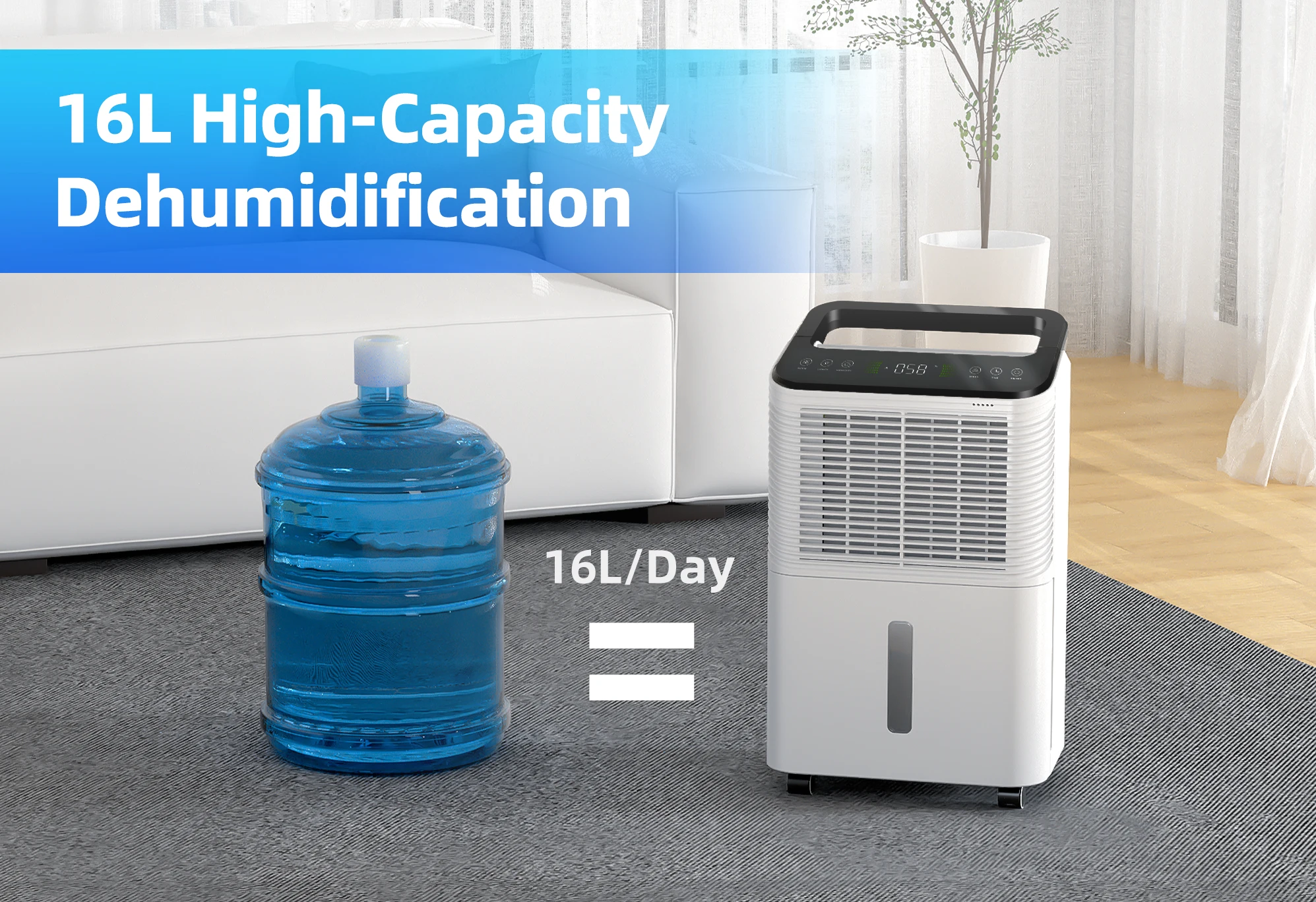 OEM Source Factory 2024 New Products Dehumidifier Suppliers Indoor Use Air Dryer Home Efficient Electric Compressor Dehumidifier