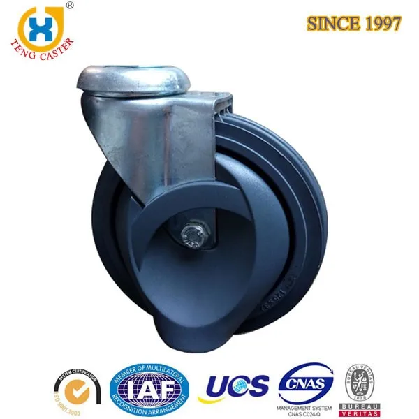 High quality PU Swivel elevator shopping cart caster