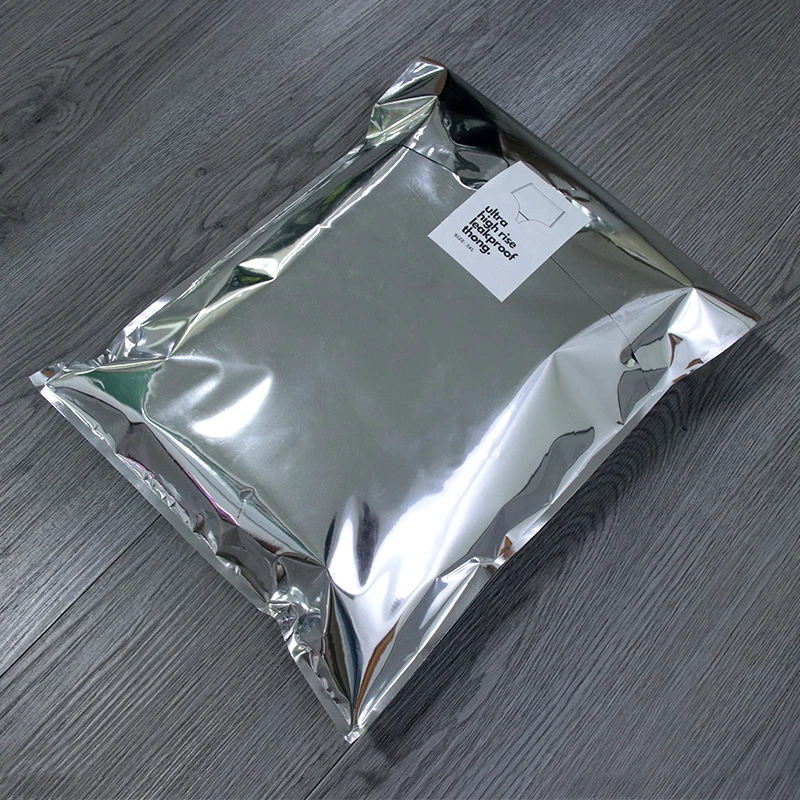In Stock Aluminum mail bags 10*13 12*16' Plain Silver poly mailer With logo printed