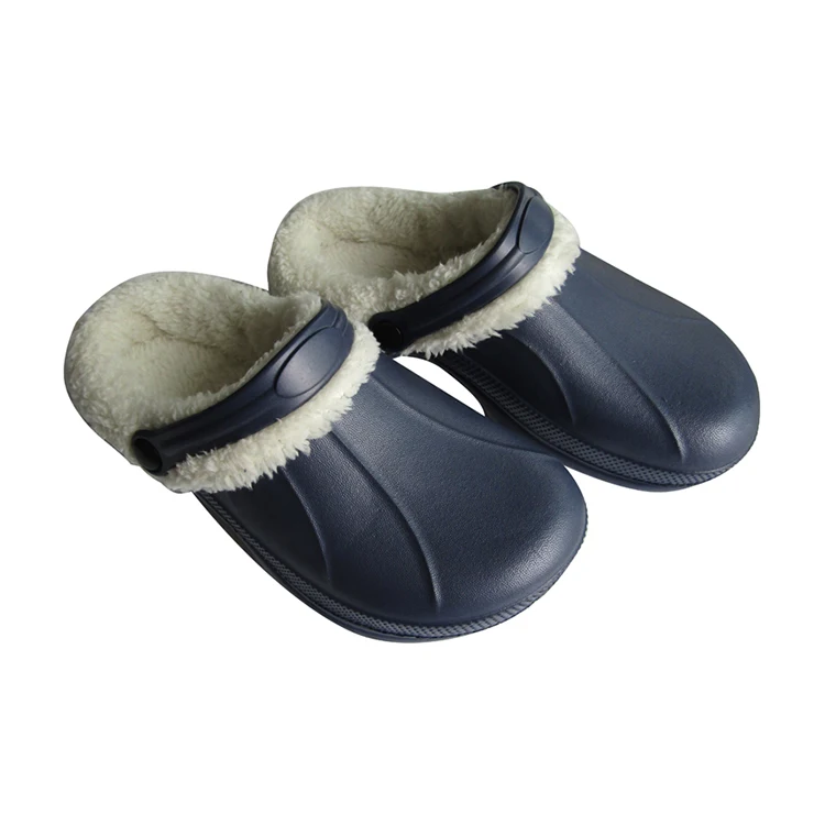 
winter snow indoor fur custom chef eva clogs shoes for men 