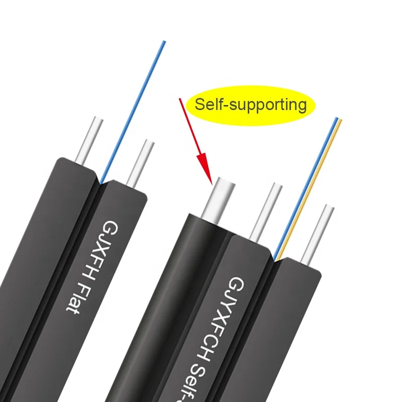 1 core 2 cores 4core 12core gjyxch gjyxfch gjxh g657a1 g657a2 g652d ftth indoor outdoor fiber optic drop cable