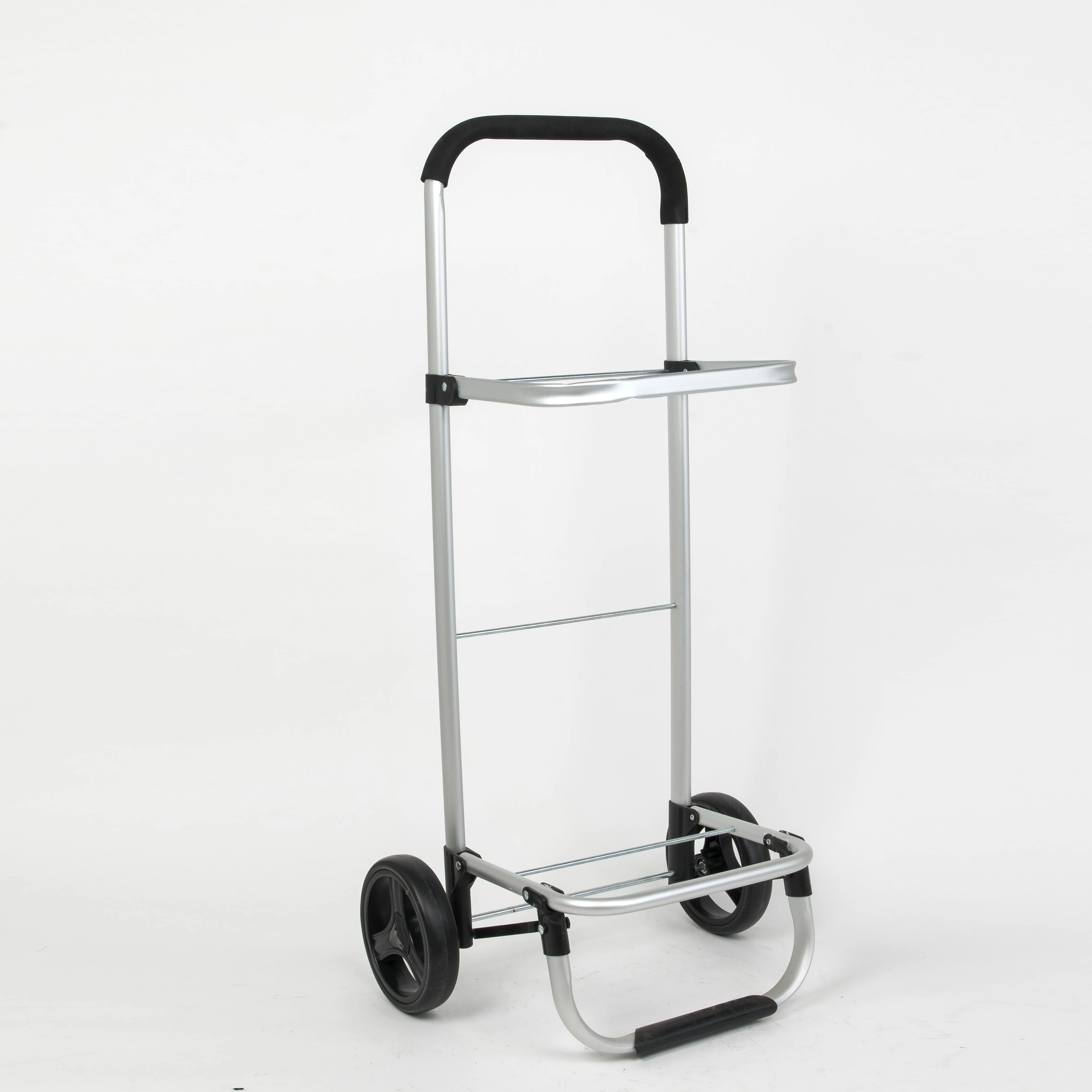 aluminium waterproof metal supermarket shopping trolley bag with hand pull collapsible