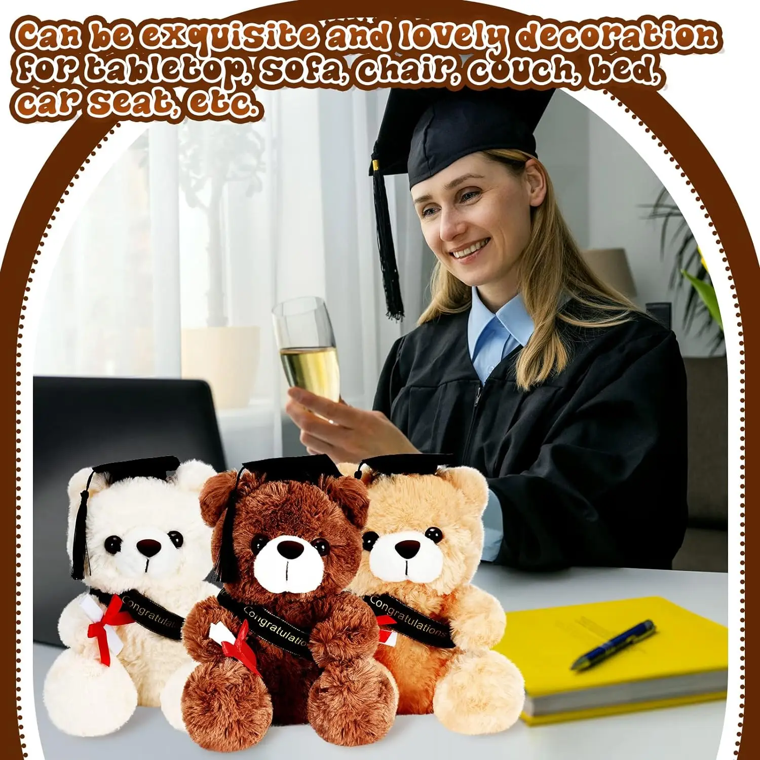 Creative Plush Dolls High Quality Stuffed & Plush Poys Handsome Bear With Soft Cute Baby Teddy Bear stuffed animal Plush Toy