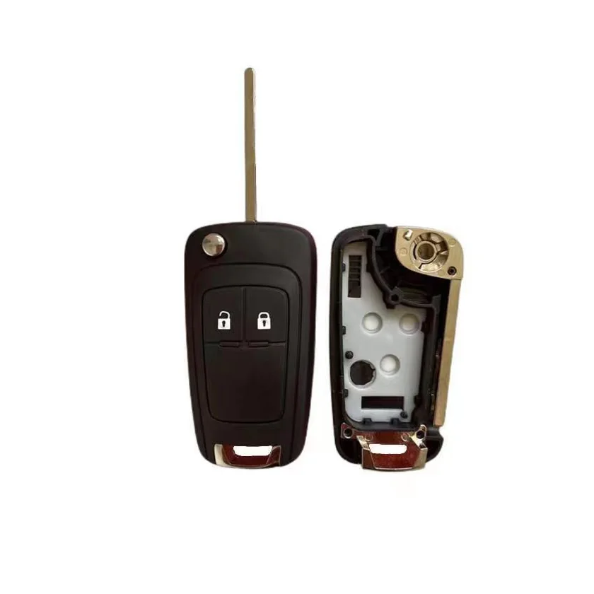 2 Buttons Flip Remote Key Fob For Chevrolet Aveo Cruze Orlando Car Key Case Cover