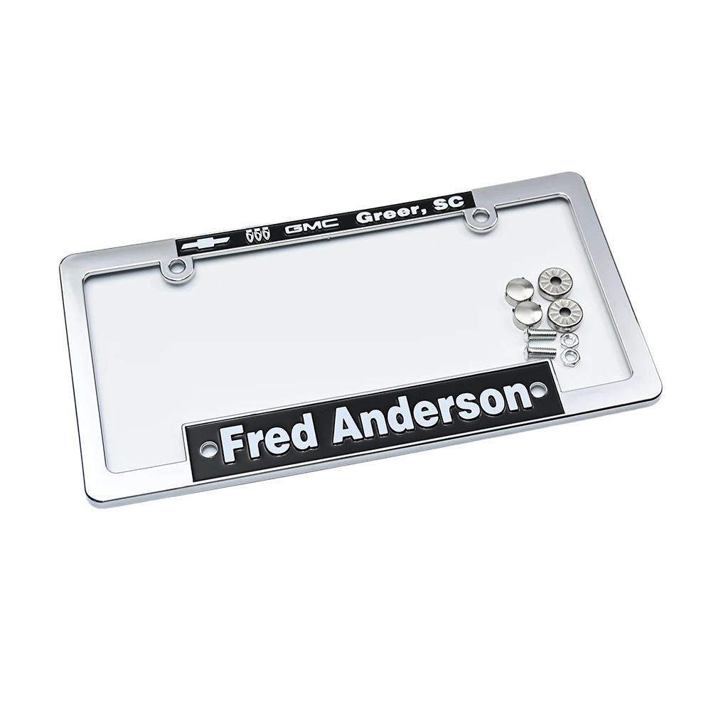 Custom High Quality Plastic Number Plate Holder License Plate Frame Sublimation Blank With Logo Printed